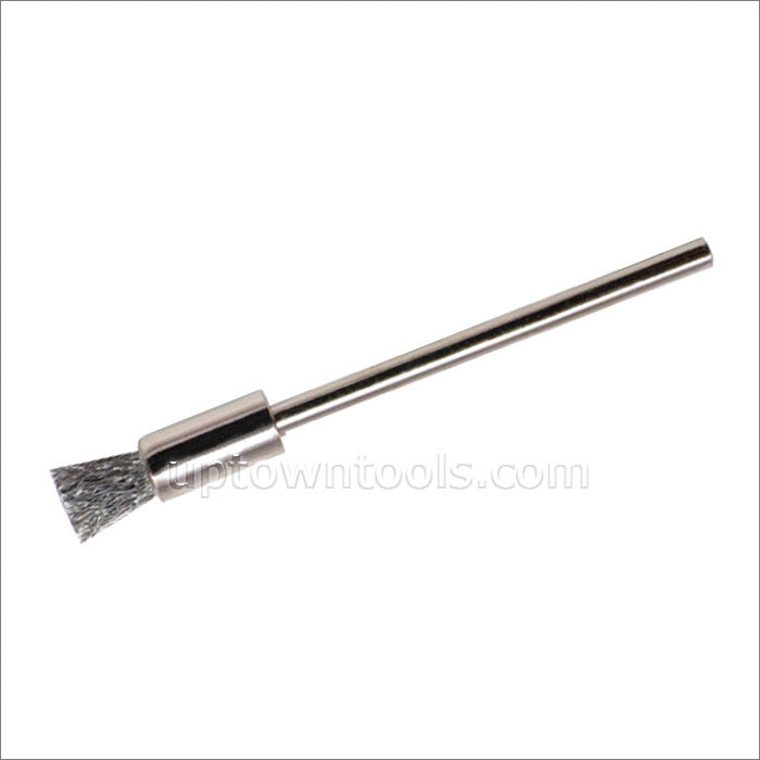 1/4 END BRISTLE BRUSH - STIFF, 3/32 MANDREL, PKG-6EUROTOOL1/4 END