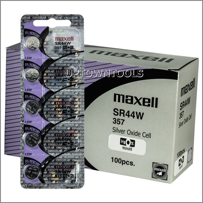 Maxell SR44W SR44 357 V357 Silver Oxide Watch Battery - B2B Online Shop in  NYC