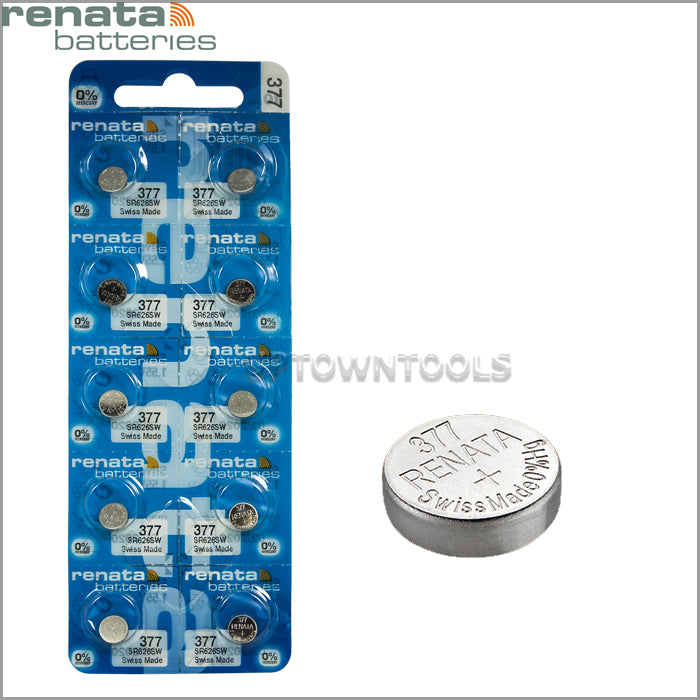 10pack Renata 377 100% Original Brand New Long Lasting Sr626sw Sr626 V377  Watch Battery Button Coin Cell Swiss Made - Button Cell Batteries -  AliExpress