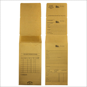 Repair & Layaway  envelopes- 3 Tier part New-yellow-100pcs