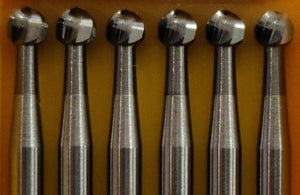 Carbide Round burs by Fox  ( Germany ) 6pcs per pk